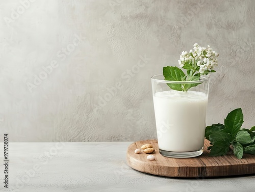 Fermented kefir drink with beneficial bacteria visualized around, supporting digestion and immunity