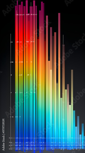 Colorful Visualization of High Frequency Hertz Sound Spectrum with Intensity Bars