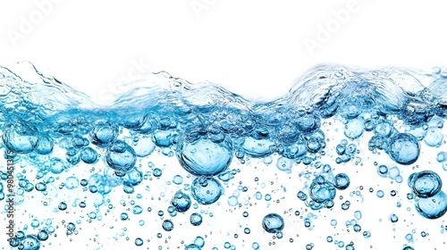 Water Surface with Air Bubbles