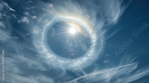 The presence of cirrostratus clouds can create a milky appearance in the sky and lead to halos around the sun or moon.