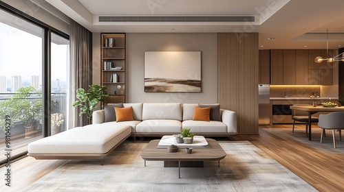 A modern apartment living room