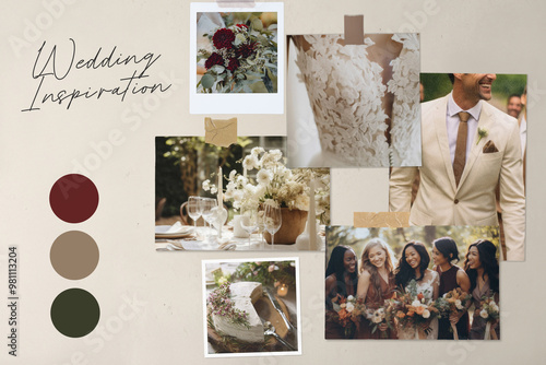 Wedding inspiration mood board