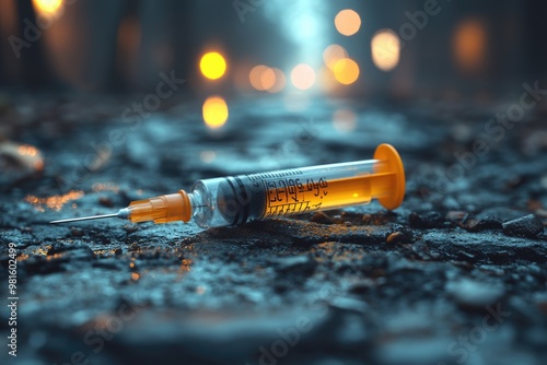 Syringes and Needles Discarded in Park: A Pressing Issue of Drug Addiction and Public Health