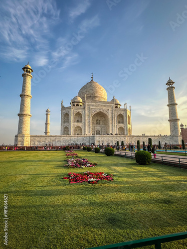 Garden Lawn Taj Mahal India