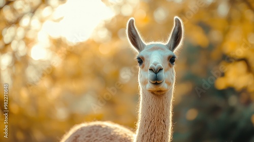 Cute Llama Portrait