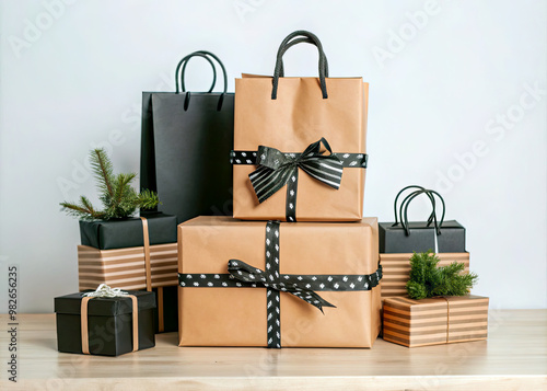 christmas shopping bag