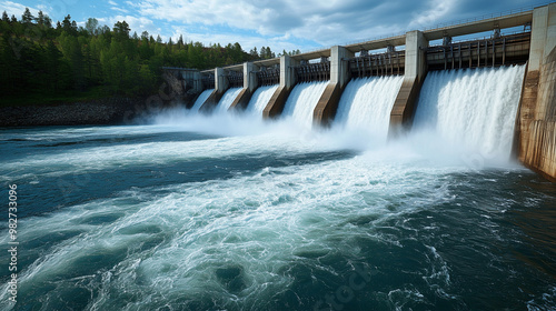 electric turbines - clean energy