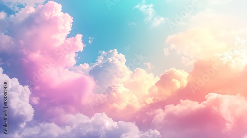 Pastel Dreamscape: A Canvas of Clouds