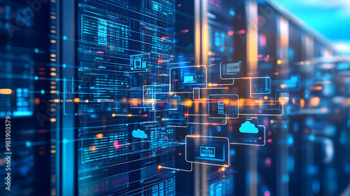 Real-Time Data Synchronization Across Cloud Platforms, real-time data synchronization across cloud platforms with an image displaying data being synchronized between multiple 