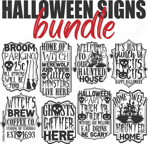 Halloween Bundle - Halloween Signs