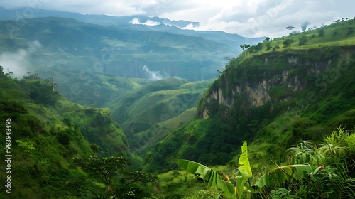 The endless valley is a fantastic physical feature that surprise with its spectacular diversity of vegetation