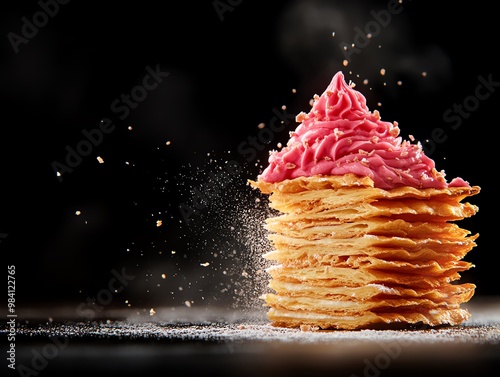 In the Netherlands, tompouce, a layered pastry filled with cream and topped with bright pink icing, is a celebratory treat during King s Day in Amsterdam