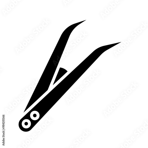 Tweezers glyph icon