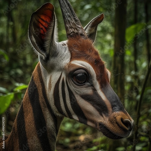 Okapi Portrait.