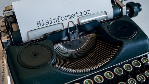 Misinformation Typed on Vintage Typewriter