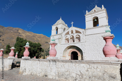 Maca Church near the Colca Valley in Arequipa, Peru