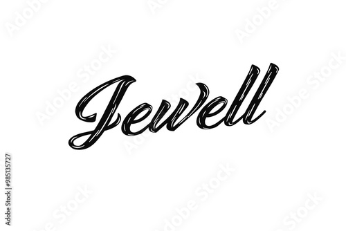 The name “Jewell” written in a stylized colorful retro font