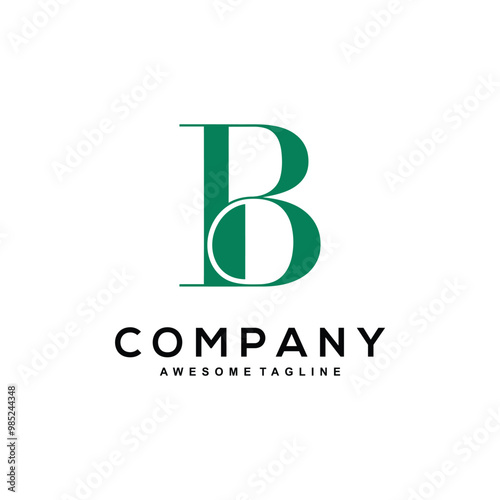 Letter B logo design for business