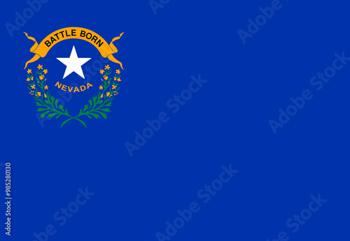 Nevada State Flag background illustration