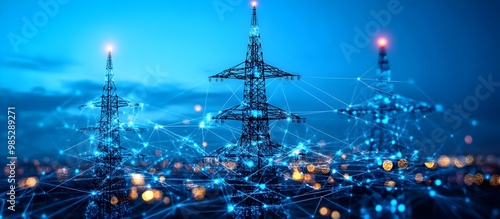 Interconnected Telecom Networks Showcasing Diverse Digital Services and Infrastructure