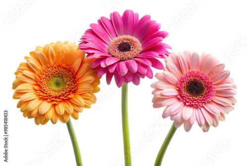 gerbera Dises isolated on a white background