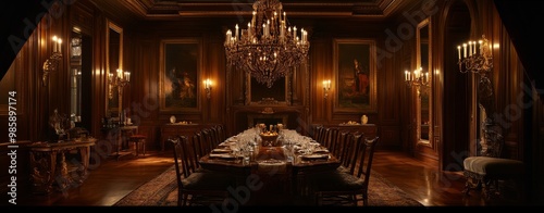 dining room luxury royal interior