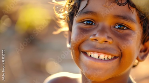 Smiling Child in Australia