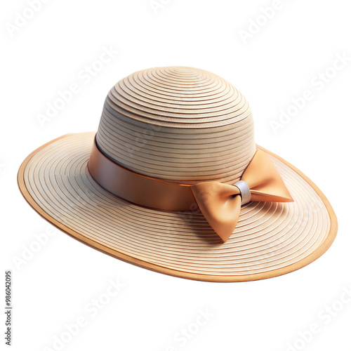 a pamela hat summer cute 3d illustration