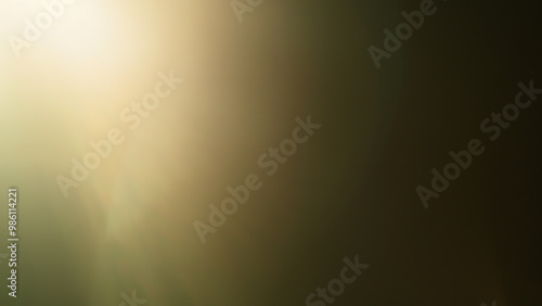 Real lens flare with strong sun backlight and light leaks