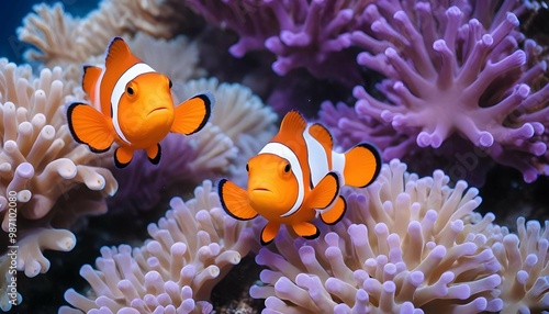 fish, underwater, anemone, sea, clownfish, coral, ocean, reef, clown, nemo, tropical, aquarium, water, anemonefish, marine, diving, clown fish, animal, nature, scuba, colorful, orange, life, amphiprio