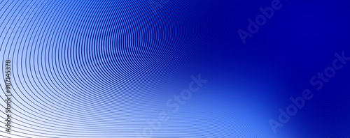 Blue lines in 3D perspective vector abstract background, dynamic linear minimal design, wave lied pattern in dimensional and movement.