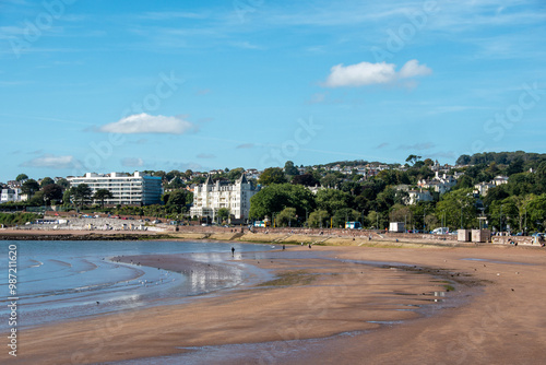 Torquay image of Torre Abbey sands. Poplular south Devon holiday destination. 