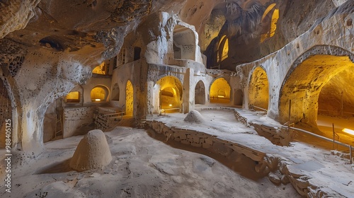 Georgian rock cave city Uplistsikhe in Georgia