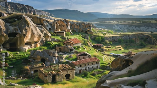 Georgian rock cave city Uplistsikhe in Georgia