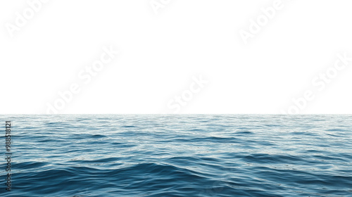 Calm, clear blue ocean water surface, peaceful and serene.