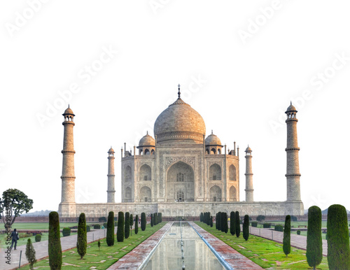 Agra Taj mahal isolated on transparent background 