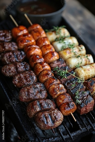 Authentic Asado Experience - Argentine Barbecue with Beef, Pork, and Sausages Grilled over Wood and Charcoal