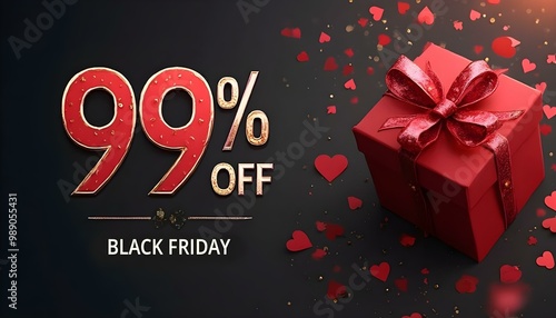 99% off black friday ninety nine percent deal offer background banner header design