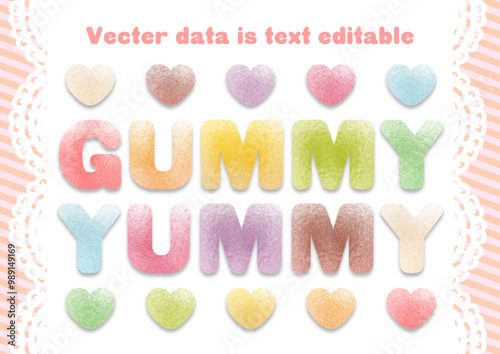 GUMMY Text editable アピアランス編集可能