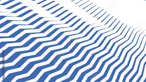 Blue zig zag abstract pattern background for backdrop or fabric style