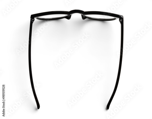 Top View of Black Glasses with Extended Arms