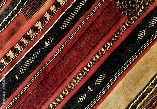 Traditional Andean Woven Fabric Texture