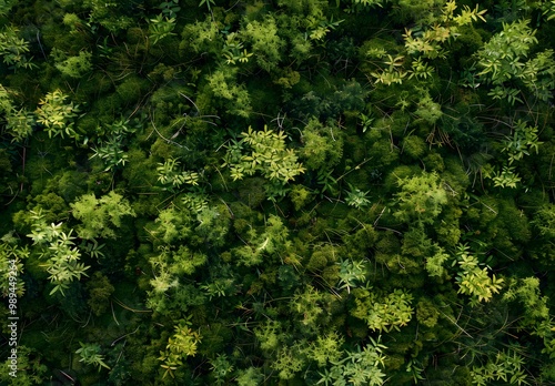 Green Mossy Grass Texture Background