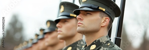 Military Honor Guard Performing a 21-Gun Salute, symbolizing respect, tradition, patriotism, duty, and service.