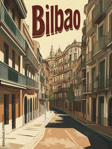 Wander through the beautiful streets of Bilbao where elegant buildings and vibrant greenery create a captivating atmosphere. Experience the blend of history and modernity in this lively city.