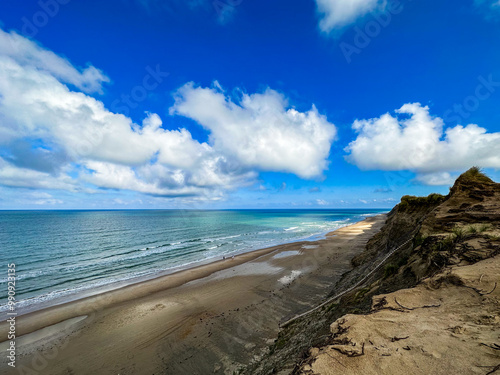 Cliff coast at Lyngby in Jutland, Denmark.