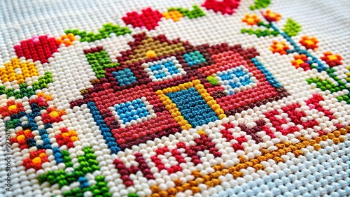 Cozy Cross Stitch Patterns Featuring "Home Sweet Home" for Creative Crafting and Decoration Ideas