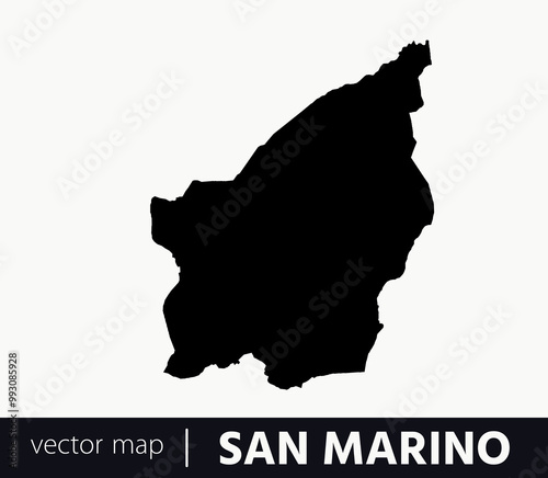 High Detailed Vector Map - San Marino