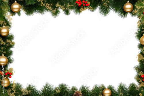 Christmas decoration backgrounds frame plant. AI generated Image by rawpixel.