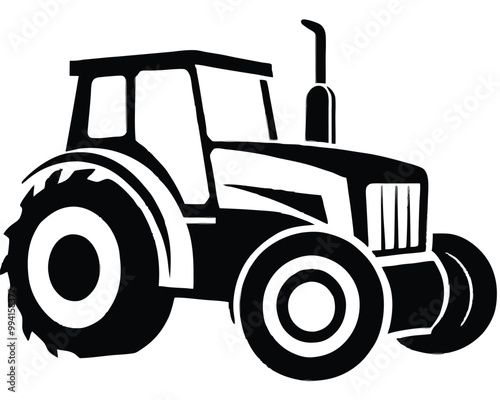 Tractor vector silhouette